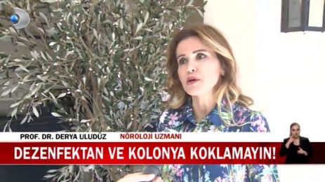 Dezenfektan ve kolonya koklamayın