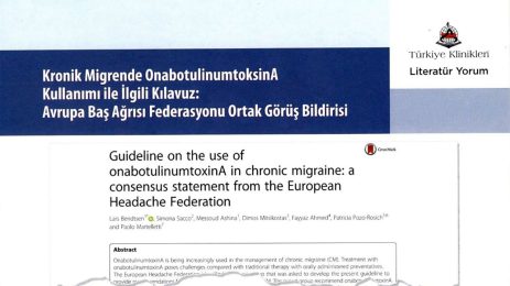 Kronik migrende Onabotulinum Toksin A uygulaması